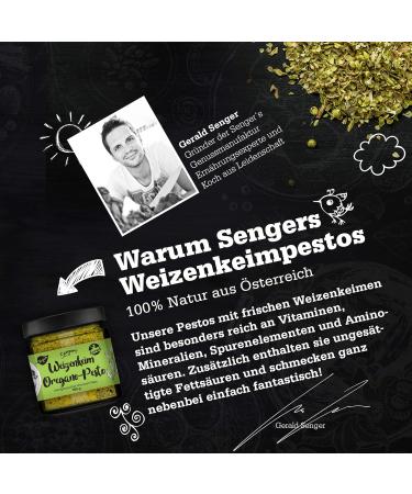  Senger's Sengers Oregano Premium Pesto Vegan Wheat Paste 100% Superfood from Austria 100g - Buy Online on GoSupps.com