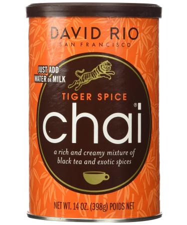 David Rio Tiger Spice Chai, 14oz. - 2 canisters 14 Ounce (Pack of 2)