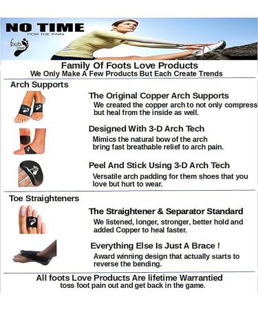 Plantar Fasciitis Arch Support Compression Bands with Copper Content - Pain Relief for Men and Women | Black - Buy Online on GoSupps.com