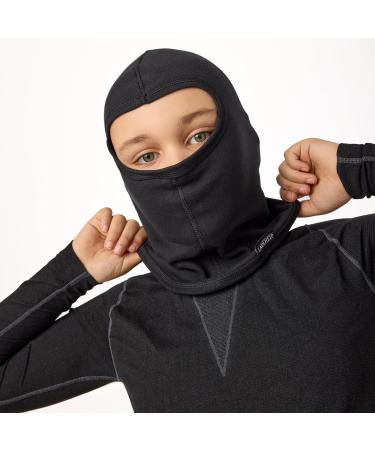 Buy Heid Sturmhae Kids Ski Mask Balaclava - Thermoactive & Breathable Universal Size for Girls & Boys - Ideal for Ski Helmets - LA-142 Black - Buy Online on GoSupps.com