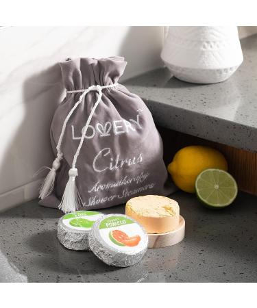 Fathers Day Shower Steamer Set - 7 Citrus Aromatherapy Bombs with Holder for Vaporizing Steam Shower - Relaxation Gifts for Women - Buy Online on GoSupps.com
