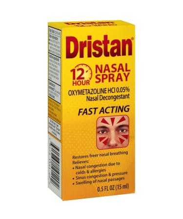 Dristan 12-Hour Nasal Spray 0.50 oz (Pack of 4)