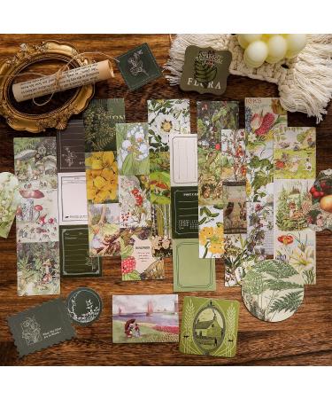 Vintage Botanical Scrapbooking Kit for Bullet Journal | A6 Grid Notebook & DIY Journaling Supplies | Birthday Craft Gift for Teen Girls & Women - Buy Online on GoSupps.com