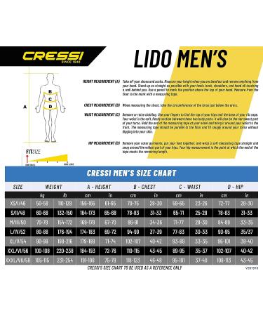 Cressi Men's Full Front Zip Wetsuit for Swimming, Snorkeling, Scuba Diving - Lido Short, Medium Black/Blue - Buy Online on GoSupps.com