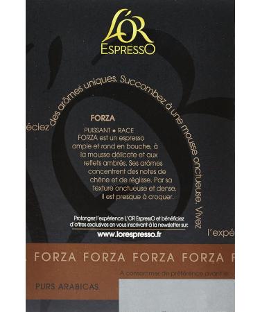 L'OR ESPRESSO Forza 10 coffee capsules compatible with Nespresso coffee machines - Pack of 4 (40 capsules) - Buy Online on GoSupps.com