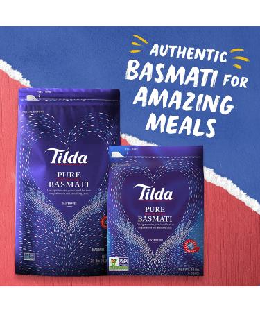Tilda Pure Basmati Rice - Premium 10lb Aromatic White Rice in Resealable Bag - Buy Online on GoSupps.com