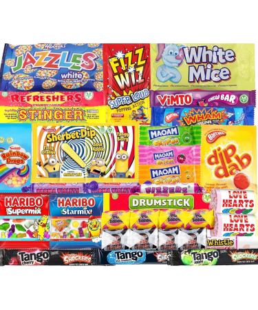 Lola's Retro Sweets Gift Box - Perfect Birthday Gift for Men, Women, Boys, and Girls - Old School Sweets Hamper - Buy Online on GoSupps.com