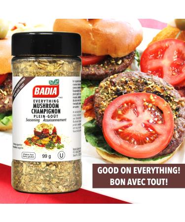 Badia Spices Everything Mushroom Seasoning All-Purpose Spice Tasty Delicious & Healthy Perfect Addition to Your Favourite Meal or Snack 99g - Buy Online on GoSupps.com