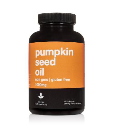 Pumpkin Seed Extract Capsules 1000mg - Non-GMO Premium Cold Pressed Prostate and Urinary Tract Support - Bladder Regulation and Control - Pumpkin Seed Oil Softgels Capsules Supplement - 180 Capsules