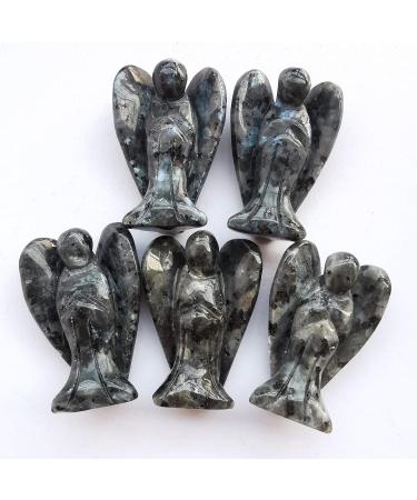 Lovionus89 Labradorite Guardian Angel Statue - Hand-Carved 5cm Healing Crystal Figure for Home D cor - Buy Online on GoSupps.com