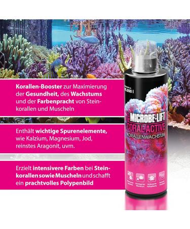 Microbe-Lift Coral Active 3785 ml - Coral Booster for Growth & Color in Seawater Aquariums - Enhance Stone Corals & Mussels - Buy Online on GoSupps.com
