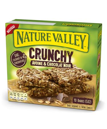 Nature Valley - Crunchy Oat & Chocolate Cereal Bars - 10 Bars (5x2 Bars)