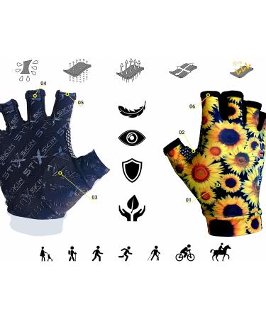Stixskin Fingerless Manual Gloves | Lightweight Outdoor Gloves for Nordic Sports Strollers Dog Walking Running Hiking & Camping - Buy Online on GoSupps.com