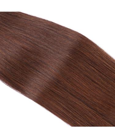 High-Quality Micro Ring Hair Extensions #4 Chocolate Brown - 50cm 150 Strands 100% Remy Real Hair - Easy Application by Professionals - Buy Online on GoSupps.com