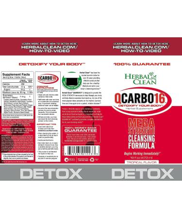 Herbal Clean Same-Day Premium Detox Drink - Tropical Flavor 16 Fl Oz (Pack of 1) - Buy Online on GoSupps.com