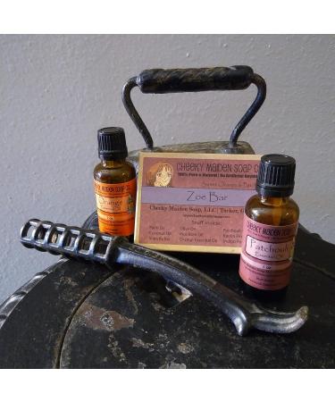 Zoe Soap - 100% Natural Handmade Saponified Oils | Sustainable Palm Coconut Shea Butter | Patchouli & Orange Essential Oils | 4.5 oz Made in USA - Buy Online on GoSupps.com