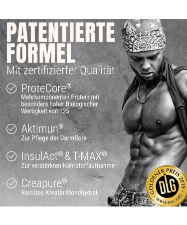 Powerstar Hardgain Mass 3600G | Sugar-Free Weight Gainer with Creatine | Fast Muscle Building | German Quality | Banana Flavor - Buy Now! - Buy Online on GoSupps.com