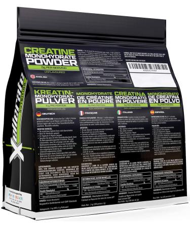 Xellerate Nutrition Creatine Monohydrate Powder 1kg - 200 Servings Sports Vegan - Made in UK, Pure & Unflavoured - Buy Online on GoSupps.com