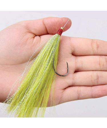 Fishing Bucktail Teasers Saltwater Kit - 12pcs Copper Tube Flash Skirts for Fluke Rig Fishing - Pink Teasers Plugs - Buy Online on GoSupps.com