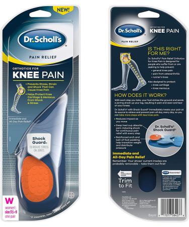 Dr. Scholl's Knee Pain Relief Orthotics for Women & Men | All-Day Comfort for Osteoarthritis & Runner's Knee - Buy Online on GoSupps.com