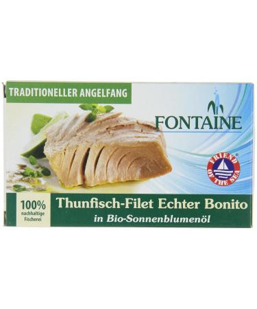 Fontaine Tuna-Bonito in Organic Sunflower Oil - 120g Canned Fish (Pack of 3) | Premium Quality International Shipping - Buy Online on GoSupps.com