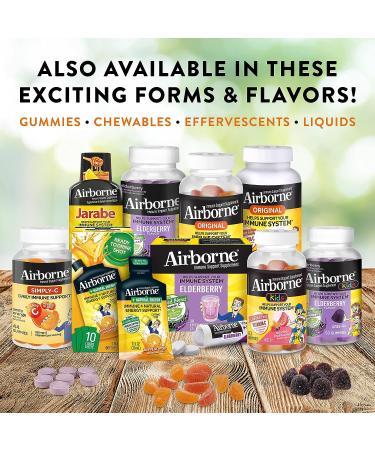 Airborne 500mg Vitamin C Chewable Tablets with Betaboost - 44ct Citrus Flavor, Supports Healthy Immune Cells, Year-Round Immune Support - Buy Online on GoSupps.com