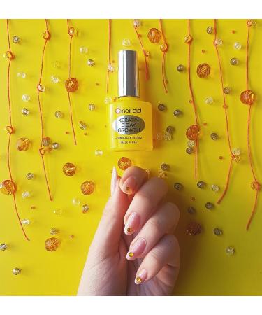 Nail-Aid Keratin 3 Day Growth Nail Treatment & Strengthener - Clear 0.55 Fl Oz - Buy Online on GoSupps.com