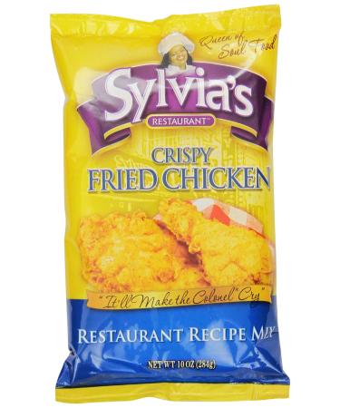 Sylvia's Crispy Fried Chicken Mix, 10-Ounce Packages (Pack of 9)