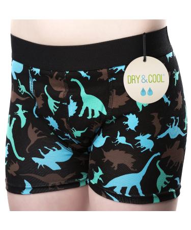 Dry & Cool daily incontinence brief for young underwear washable absorbing Dino black/green/blue 110-116 cm (5-6 years)