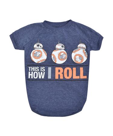 Star Wars for Pets This is How I Roll Dog Tee - Star Wars Dog Shirt for All Dogs - Soft and Cute Dog Clothing and Apparel - Star Wars Dog Clothes, Dog Shirt Star Wars, Dog Shirts, Shirts for Dogs Large
