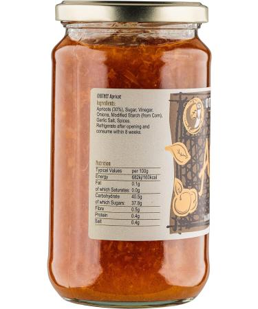 Otter Vale Apricot Chutney - Handmade in Devon, Gluten-Free 500g Glass Jar - Buy Online on GoSupps.com
