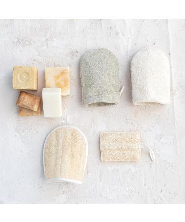 Shop Creative Co-Op Natural Bathroom Loofah with Cotton Hanger - Eco-Friendly & Exfoliating | International Shipping Available - Buy Online on GoSupps.com