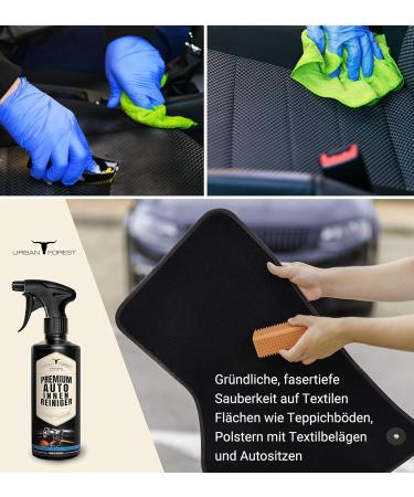Sparset Auto Cleaner Interior Care - Insect Remover + 4 Microfiber Cloths | 500ml Professional Car Care | Urban Forest Depth Effect - Buy Online on GoSupps.com