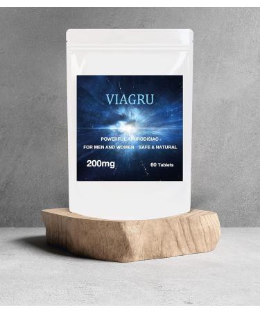 Viagru 200mg 60 High Dose Blue Tablets - Stay Harder for Longer - Natural & Safe for Men and Women - Buy Online on GoSupps.com