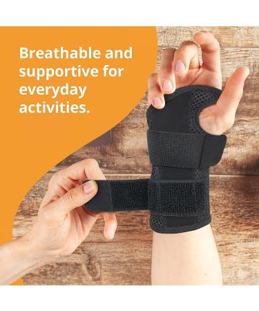 Fititude Copper Infused Wrist Brace for Sport Injuries - Large Left | Wrist Sprain & Tendonitis Support - Buy Online on GoSupps.com