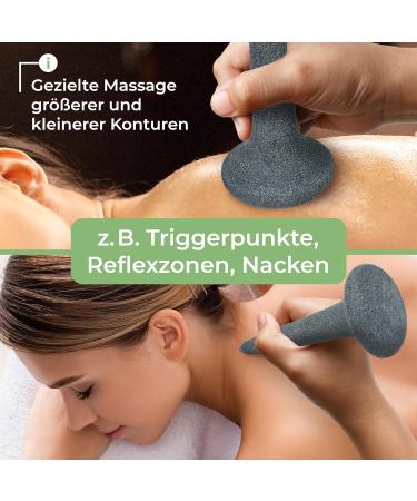 Hot Stone Nail Shape Stone - Certified Genuine Basalt for Perfect Warmth | Premium Hot Stone Massage Set Enhancement - Buy Online on GoSupps.com