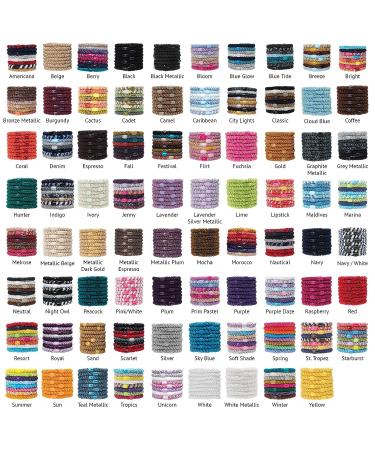 L. Erickson Grab & Go Ponytail Holders in Purple Daze - Set of 8 | Secure & Gentle Hold - Buy Online on GoSupps.com