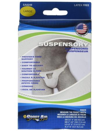 SportAid Suspensory with Elastic Waist Band  Large