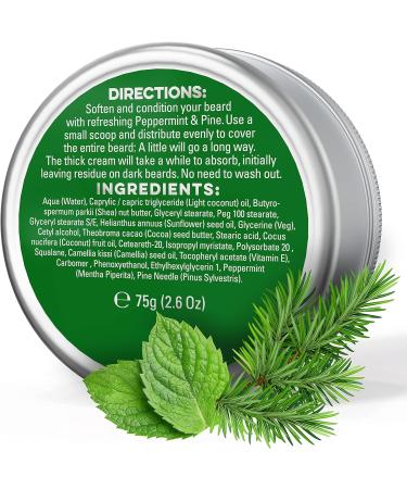 Gnarly Joe Beard Softener and Face Cream - 75 ml - Natural Beard Balm with Triple-Whipped Cocoa & Shea Butter - Beard Conditioner for Men - Peppermint and Highland Pine Scent - Buy Online on GoSupps.com