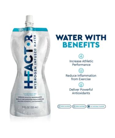 H Factor Hydrogen Water - Pure Infused Drinking Water for Workout Recovery | Supports Athletic Performance & Delivers Antioxidants | 11 Fl Oz (Pack of 12) - Buy Online on GoSupps.com