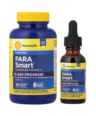 Renew Life ParaSmart 14-Day Cleanse | 2-Part Parasite Cleanse for Digestive Health - Buy Online on GoSupps.com