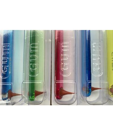 GUM 411 Classic Full size brushes Soft Toothbrush With Rubber Tip - 12 count - Buy Online on GoSupps.com