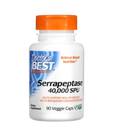 Doctor's Best Serrapeptase 40000 SPU 90 Veggie Caps