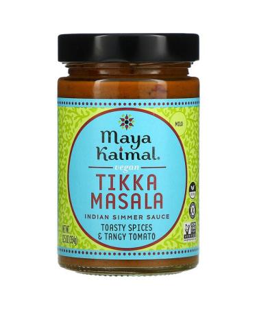 Maya Kaimal Vegan Tikka Masala Indian Simmer Sauce Mild Tomato Spices & Tangy Tomato 12.5 oz (354 g)