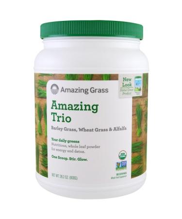 Amazing Grass Amazing Trio Barley Grass & Wheat Grass & Alfalfa 28.2 oz (800 g)