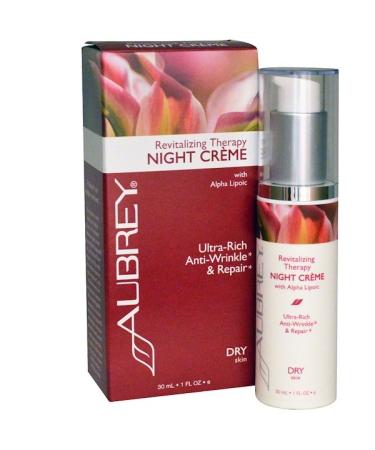 Aubrey Organics Revitalizing Therapy Night Cream Dry Skin 1 fl oz (30 ml)
