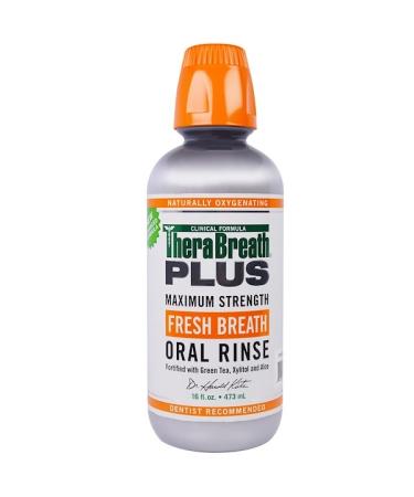 TheraBreath Plus Maximum Strength Fresh Breath Oral Rinse 16 fl oz (473 ml)
