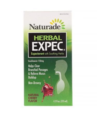 Naturade Herbal EXPEC Herbal Expectorant Natural Cherry Flavor 4.2 fl oz (125 ml)