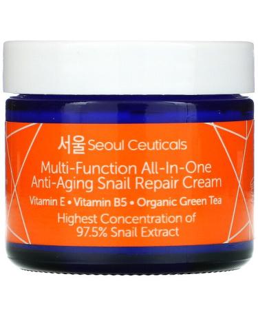 SeoulCeuticals Multi-Function All-In-One Anti-Aging Snail Repair Cream 2 fl oz (60 ml)