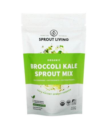 Sprout Living Organic Broccoli Kale Sprout Mix  4 oz (113 g)